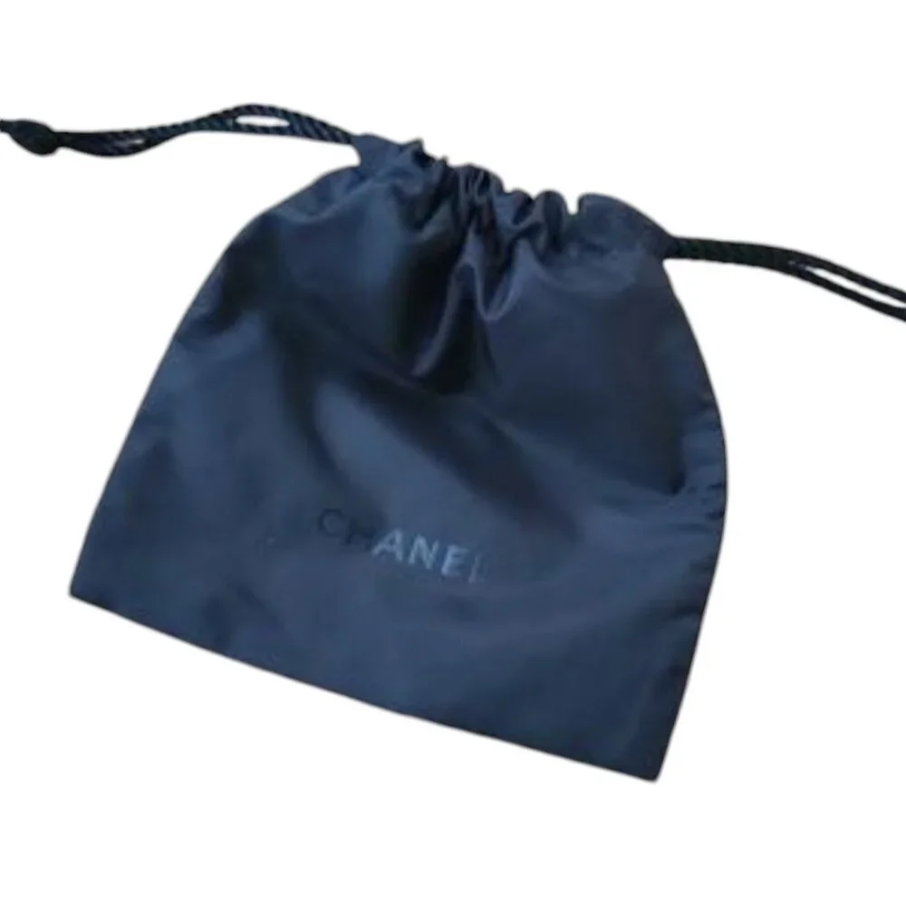 Chanel Black Drawstring Dust Bag Small Size 5.5''x 6''